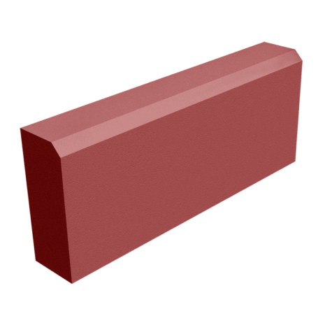 Бордюр красный «Тротуарный» 500×200×80
