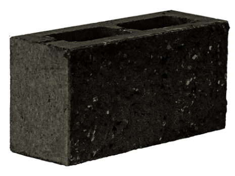 Кирпич  декоративный (колотый) 390×190×190 черный