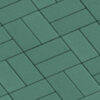 Брусчатка зелёная «Кирпич» 200×100×60
