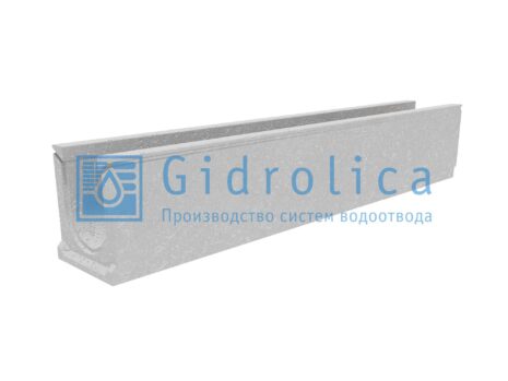Лоток водоотводный бетонный коробчатый (СО-100мм), с уклоном 0,5% КUу 100.16,3 (10)15,7(11,7) – BGU, № 5