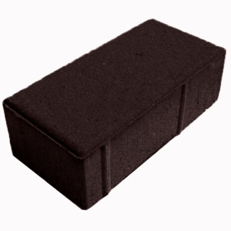 Брусчатка черная «Кирпич» 200×100×80 (полный прокрас)