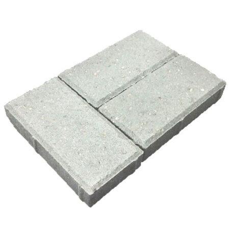 Брусчатка белая серия Белый цемент «Кирпич» 200×100×40